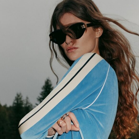 Palm Angels PERI10F MIRACLE 2507 Sunglasses Red Cat Eye Frame, Dark Grey Lenses - Picture 3 of 11